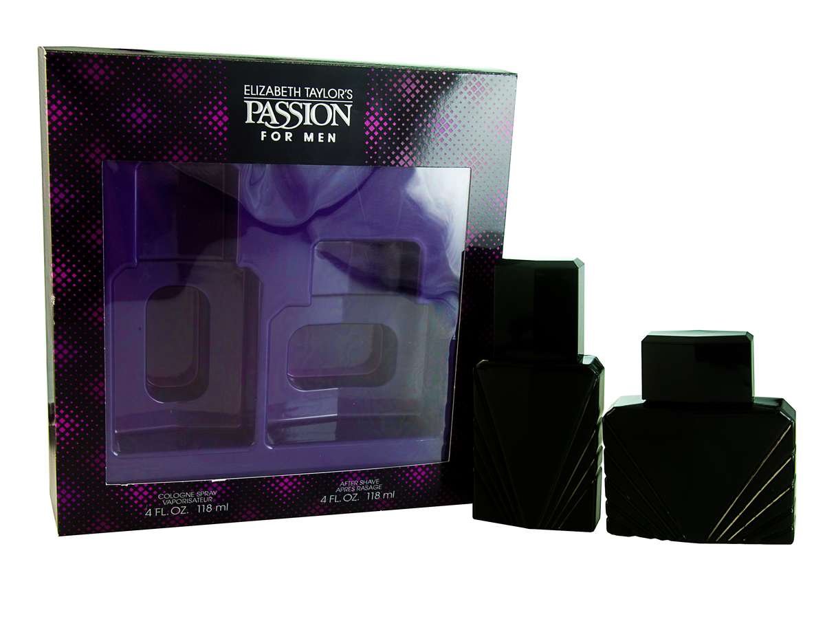 Passion By Elizabeth Taylor For Men. Set-cologne Spray 4 Ounces & Aftershave 4 Ounces