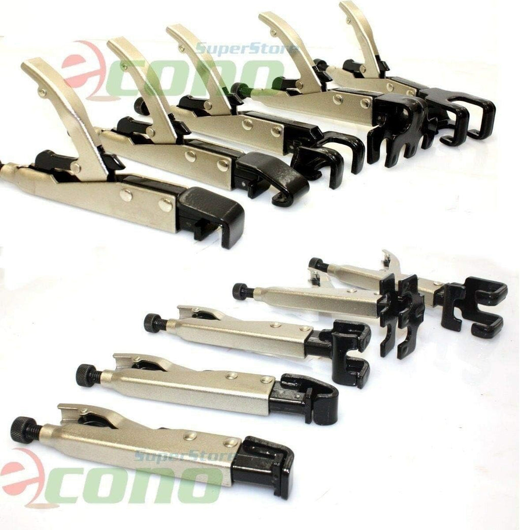 LOT OF 2 5Pc Axial Locking Clamp Auto Fen Welding Grip Pliers Types W L J LL JJ