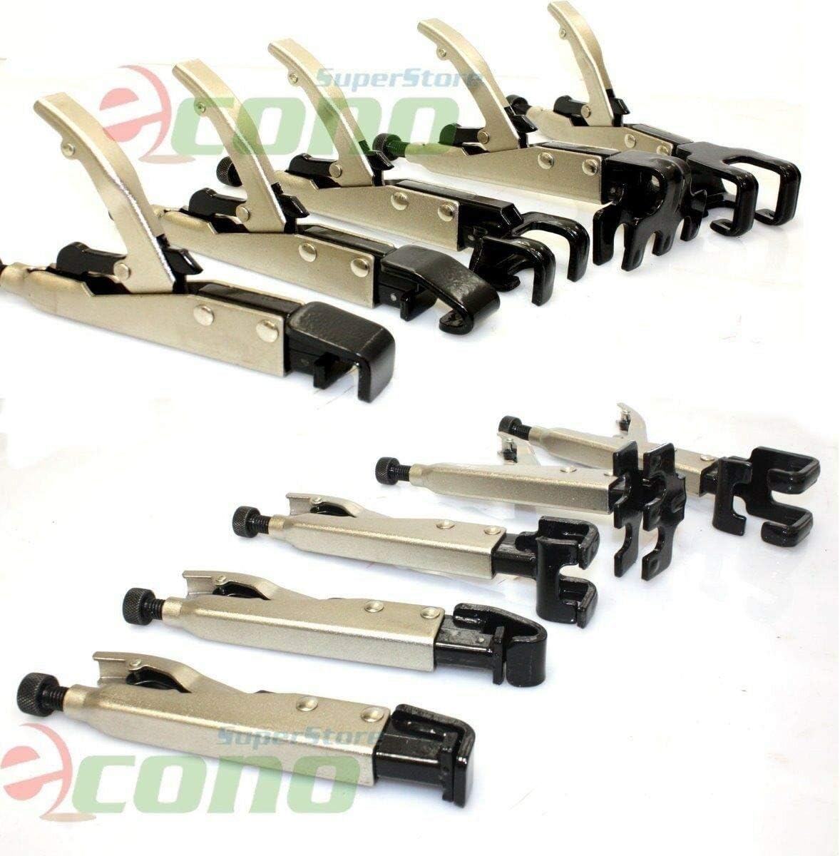 LOT OF 2 5Pc Axial Locking Clamp Auto Fen Welding Grip Pliers Types W L J LL JJ