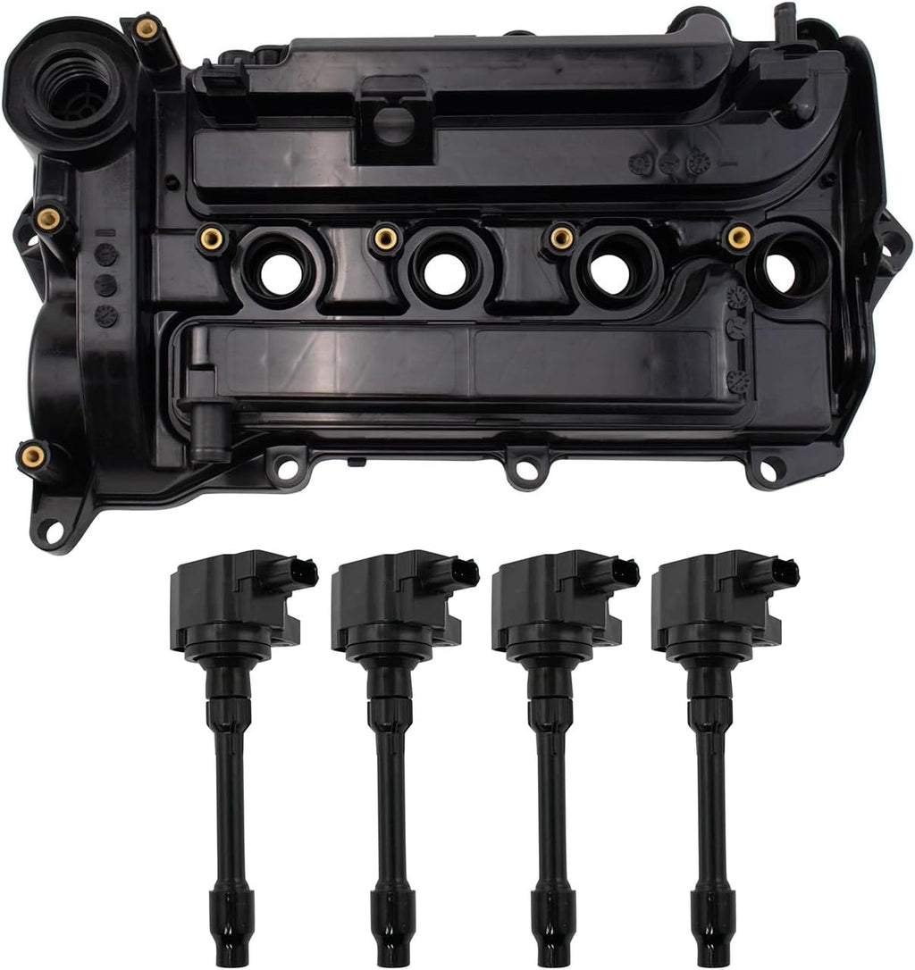 TRQ Ignition Coil Kit 4 Piece Coil on Plug Compatible with 2018-2019 Honda Accord 2016-2019 Civic 2017-2019 CR-V