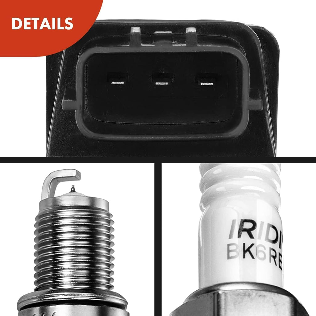 A-Premium Set of 8 Ignition Coil Pack and Iridium Spark Plugs Compatible with Infiniti Q45 1997 1998 1999 2000 2001 V8 4.1L