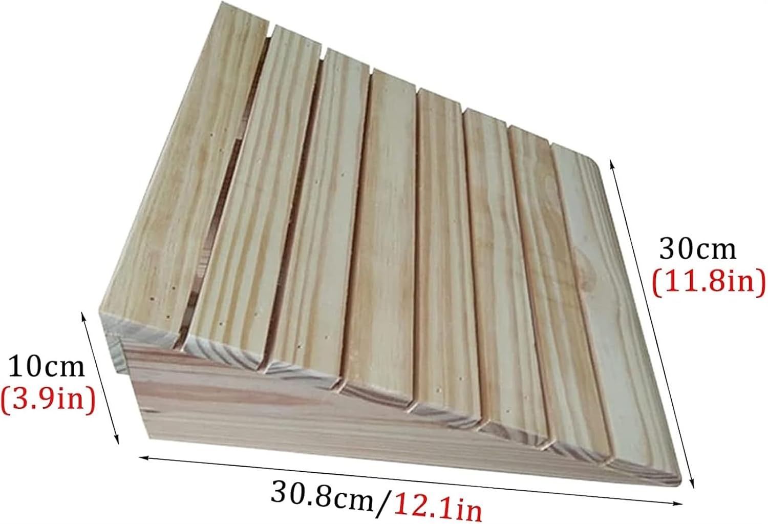 Ramps Threshold Ramp, 3' 4' 5' 6' 7' Rise Wooden Threshold Ramps for Doorways, Non-Slip Entry Ramp for Home/Garden Step/Sheds Doors, for Wheelchairs Walkers