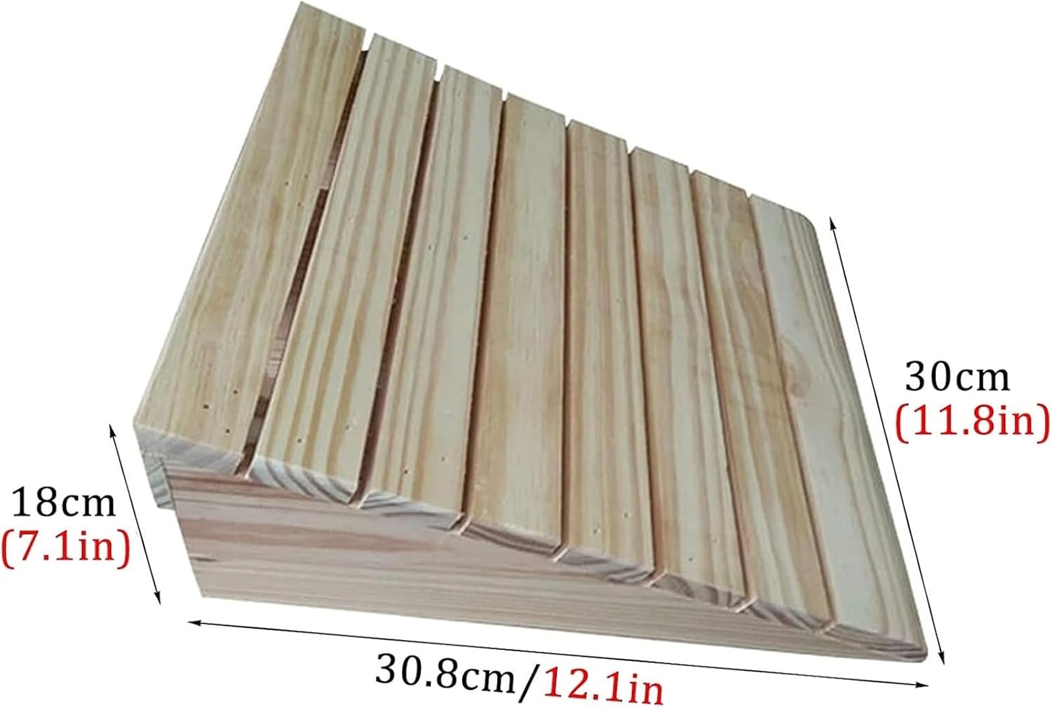Ramps Threshold Ramp, 3' 4' 5' 6' 7' Rise Wooden Threshold Ramps for Doorways, Non-Slip Entry Ramp for Home/Garden Step/Sheds Doors, for Wheelchairs Walkers