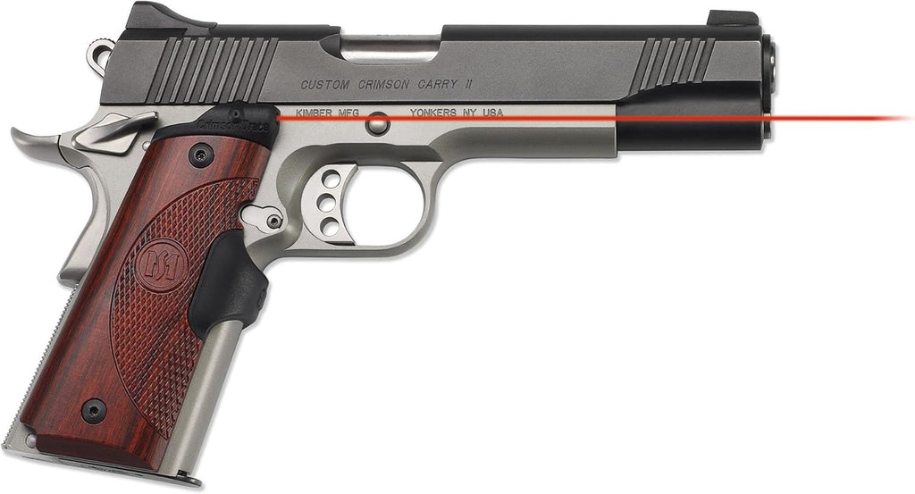 Crimson Trace LG-901 and 901G Rosewood Maser Series Laser Sights with Instinctive Activation for 1911 Full-Size Pistols, Defensive Shooting and Competition