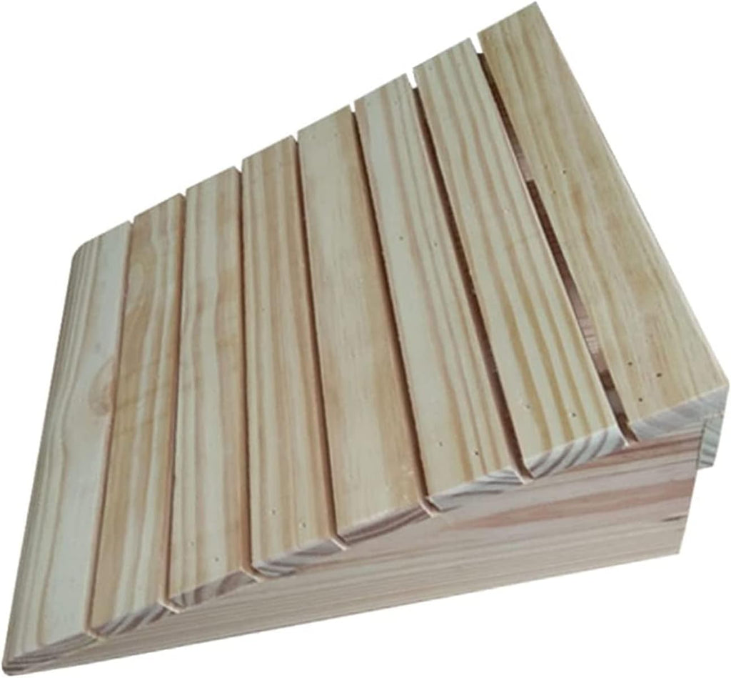 Ramps Wood Threshold for Doorways, Portable Wheelchair Non Slip Curb Doorway for Move Walker/Bike/Scooter(33.8x30x13cm)