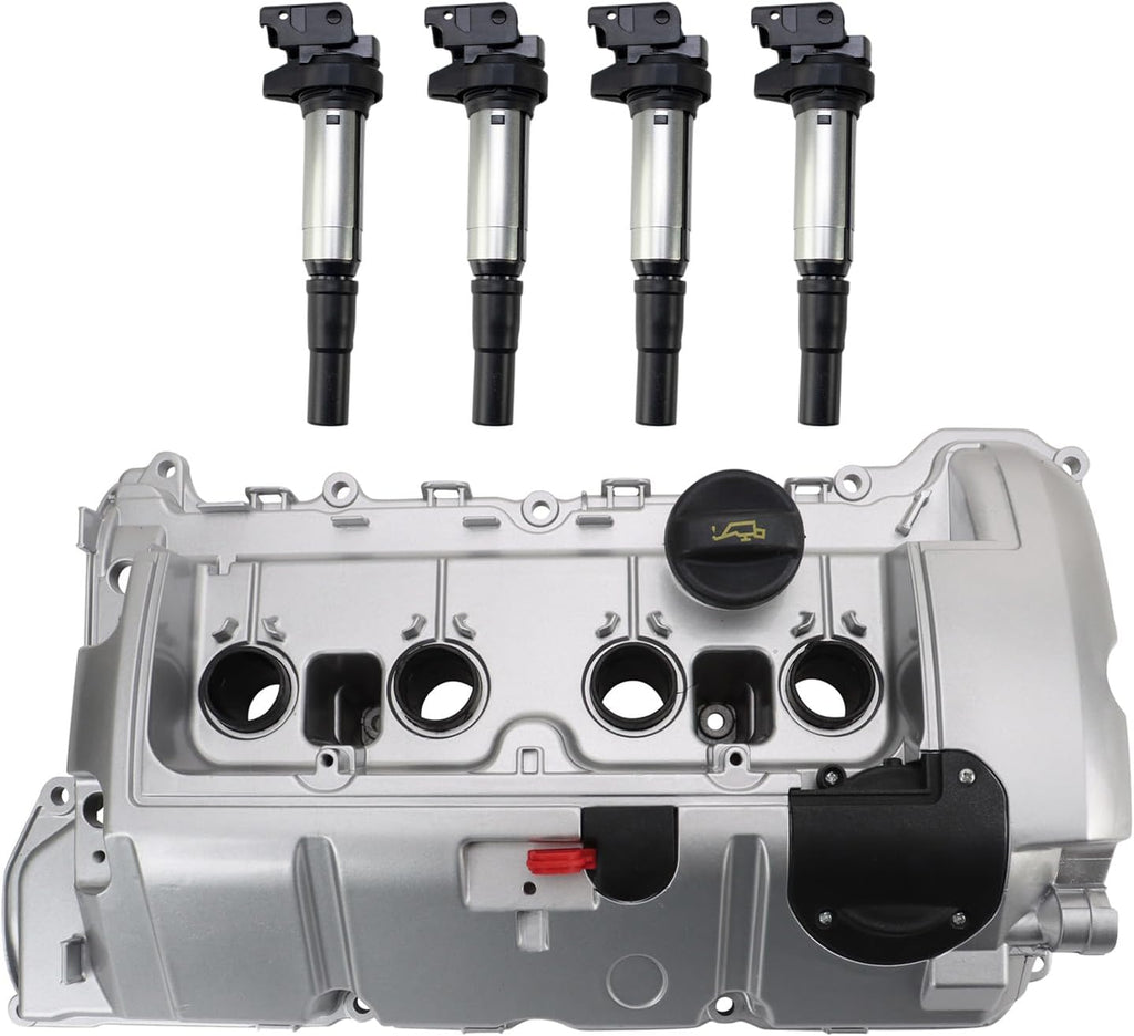 TRQ Ignition Coil Kit 5 Piece Compatible with 2011-2015 Mini Cooper 2011-2016, Countryman 2013-2016 Cooper Paceman