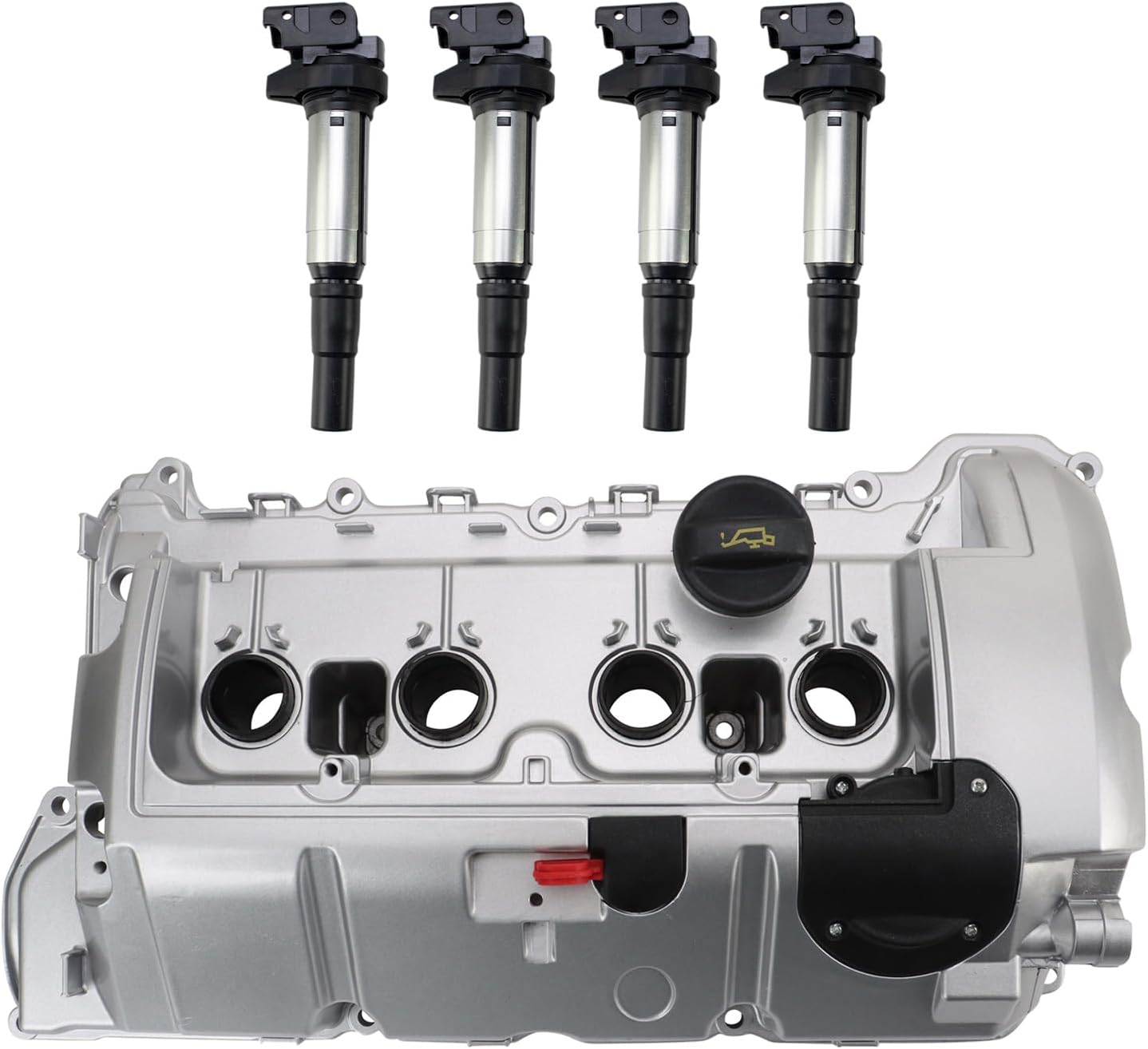 TRQ Ignition Coil Kit 5 Piece Compatible with 2011-2015 Mini Cooper 2011-2016, Countryman 2013-2016 Cooper Paceman