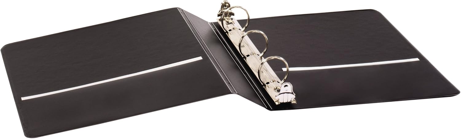 Tops Cardinal Mini Round Ring Binder,1-Inch,8-1/2-Inch x 5-1/2-Inch,Black (07201),(Pack of 12)