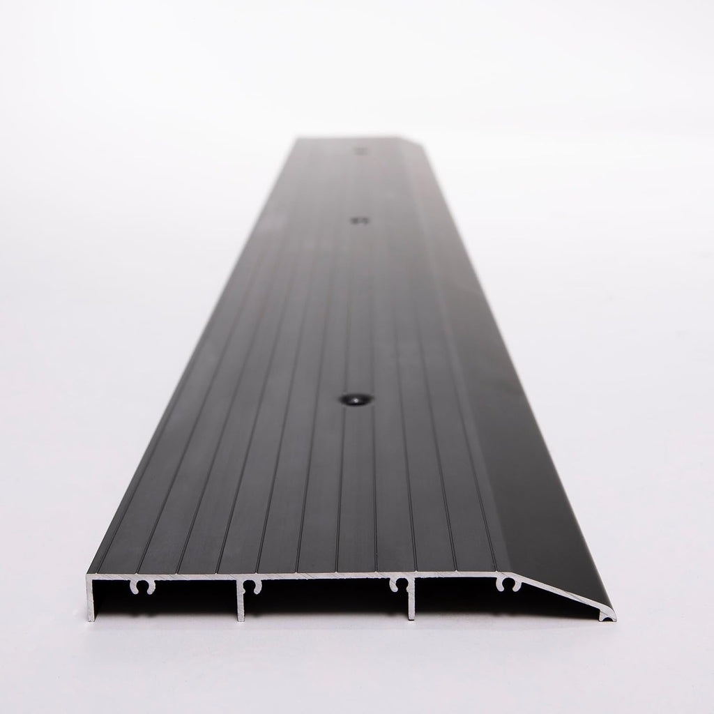 ADA Tile Saddle Threshold Aluminum ADA Compliant Door Saddle for Tile Floors – 1/2' Height – 5-1/2' or 6-1/2' Wide – Prehung Ready, Top Screw Holes Commercial-Residential (48'x 5')