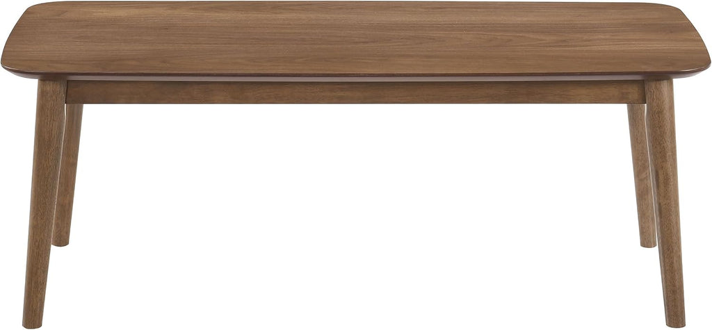 Coaster Home Furnishings - Radley - Wood - 3-Piece Rectangular Coffee Table Set with Chamfered Edges and Flared Legs - Mid-Century Modern Style - Living Room- Natural Walnut - 753524