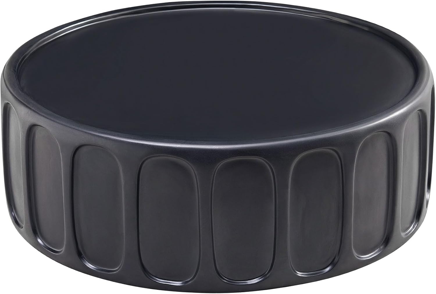 35.43'' Round Center Coffee Table for Living Room Fiberglass Table,Modern Design Coffee Table for Office,Apartment,No Need Assembly,Matte Black