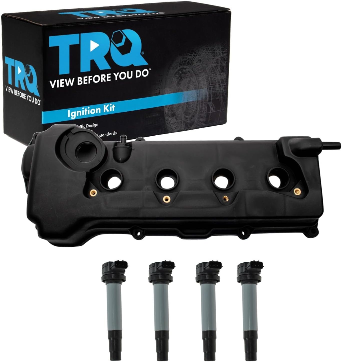 TRQ Ignition Coil Kit 5 Piece Compatible with 2000-2002 Nissan Sentra