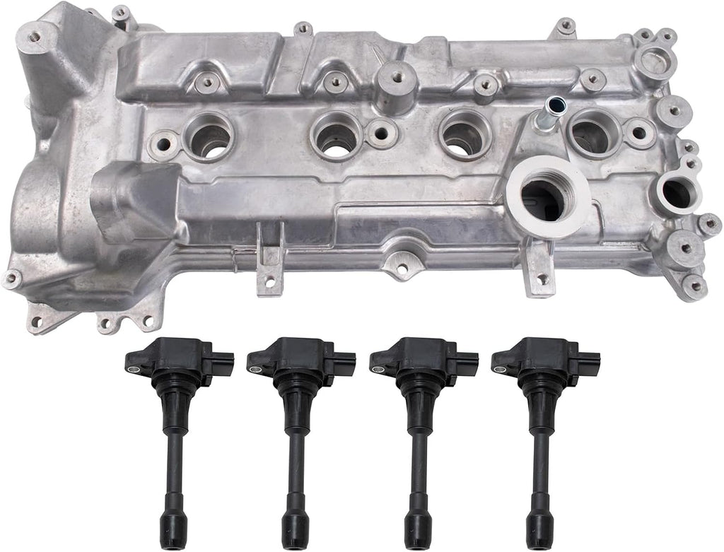 TRQ Ignition Coil Kit 5 Piece Compatible with 2012-2019 Nissan Versa 2014-2019 Versa Note