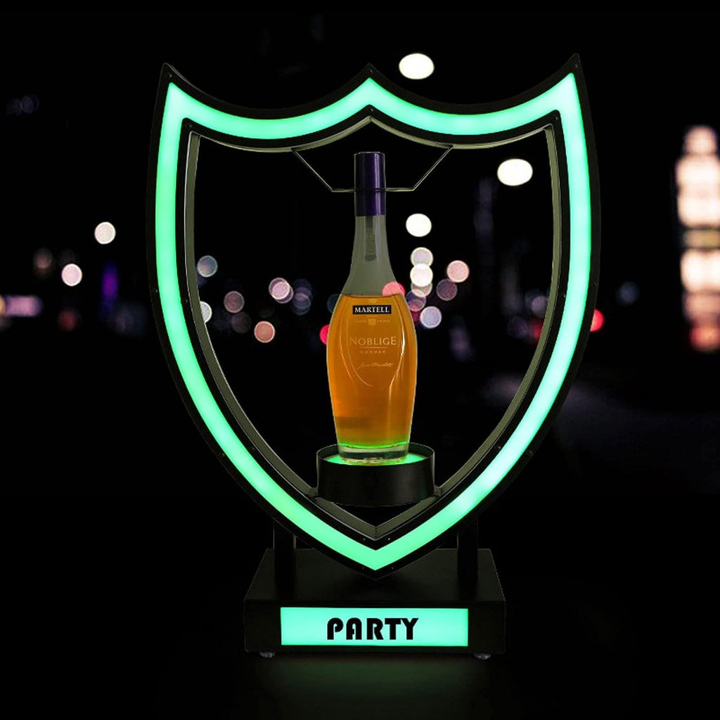 Led Bottle Display,LED Lighted Liquor Bottle Display Shelf, Champagne Wine Rack Standing Display LEDSuitable for Club, Bar, Party, Wedding Decoration,Yellow