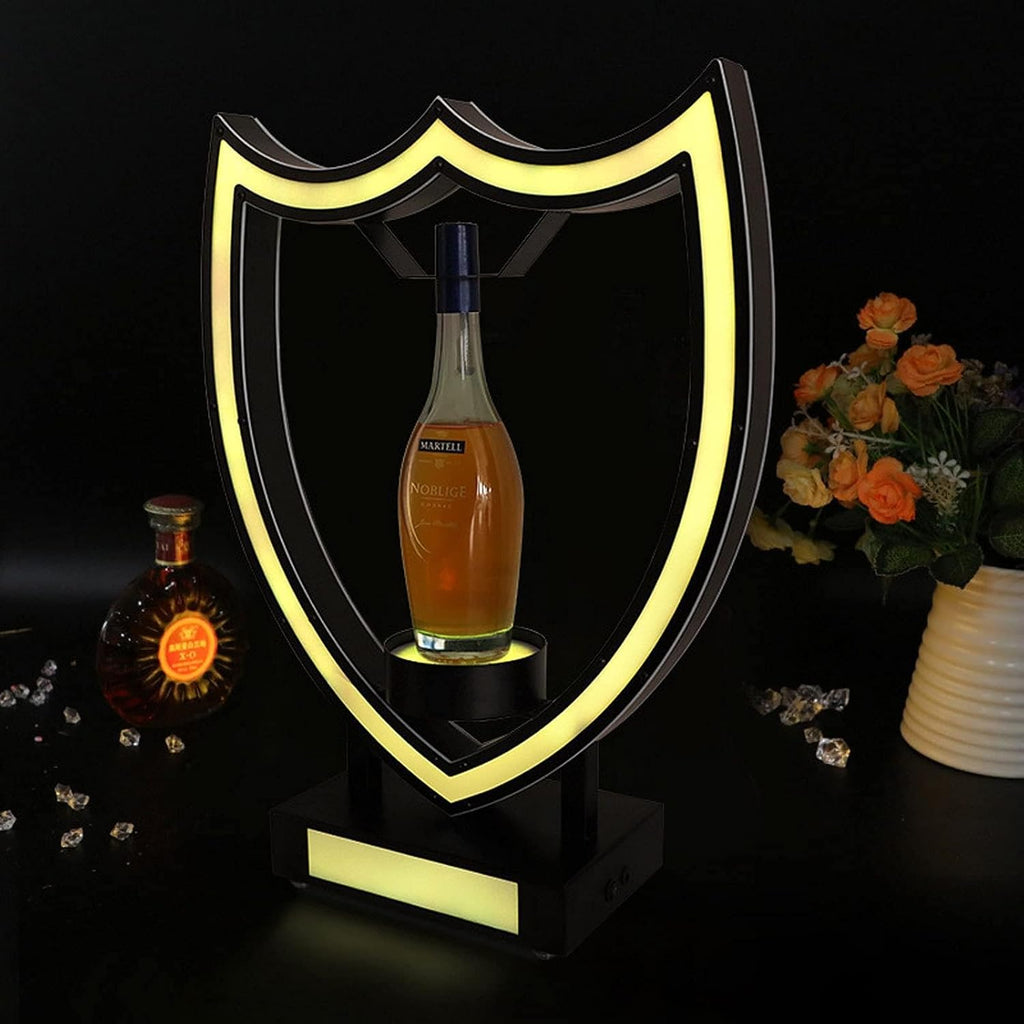 LED Lighted Liquor Bottle Display Shelf, Led Bottle Display,Champagne Wine Rack Standing Display LEDSuitable for Club, Bar, Party, Wedding Decoration,Purple