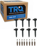 TRQ Ignition Coil and Spark Plug Kit 16 Piece Iridium Spark Plugs Compatible with 1998-2007 Lexus LX470 2001-2007 GS430 2001-2006 LS430 2002-2010 SC430 2003-2009 GX470