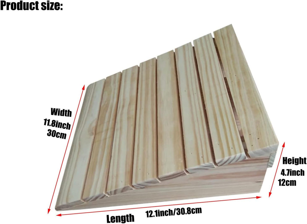 2' 3' 4' 5' 6' Rise Wooden Threshold Ramp for Home/Front Door/Yard/Doorways, Wheelchairs Walkers Car Motorcycle Entry Transition Ramp, Non-Slip (Size : 30.8x30x12cm)