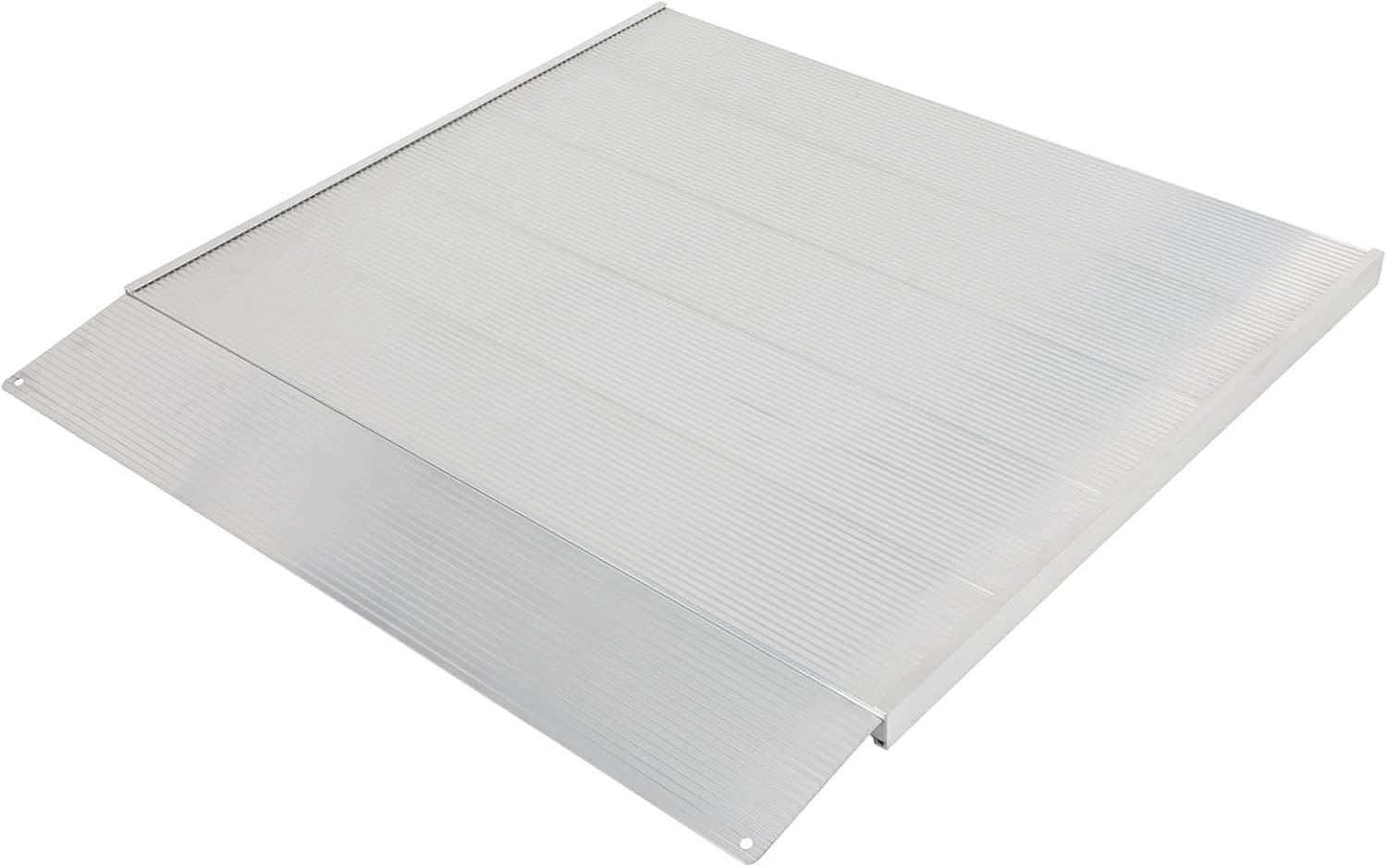 ECCPP Portable and Anti-Slip Surface Wheelchair Ramp, For Doorway Rated 600LBS Weight Capacity, Aluminum Threshold Ramp 15.7' L x 31.5' W