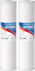 PUREPLUS 5 Micron 20' x 4.5' Whole House Anti Scale Sediment Home Water Filter Replacement Cartridge, Sediment & Chlorine Reduction, PHO Polyphosphate Anti-Scale Filter, 2 Pack