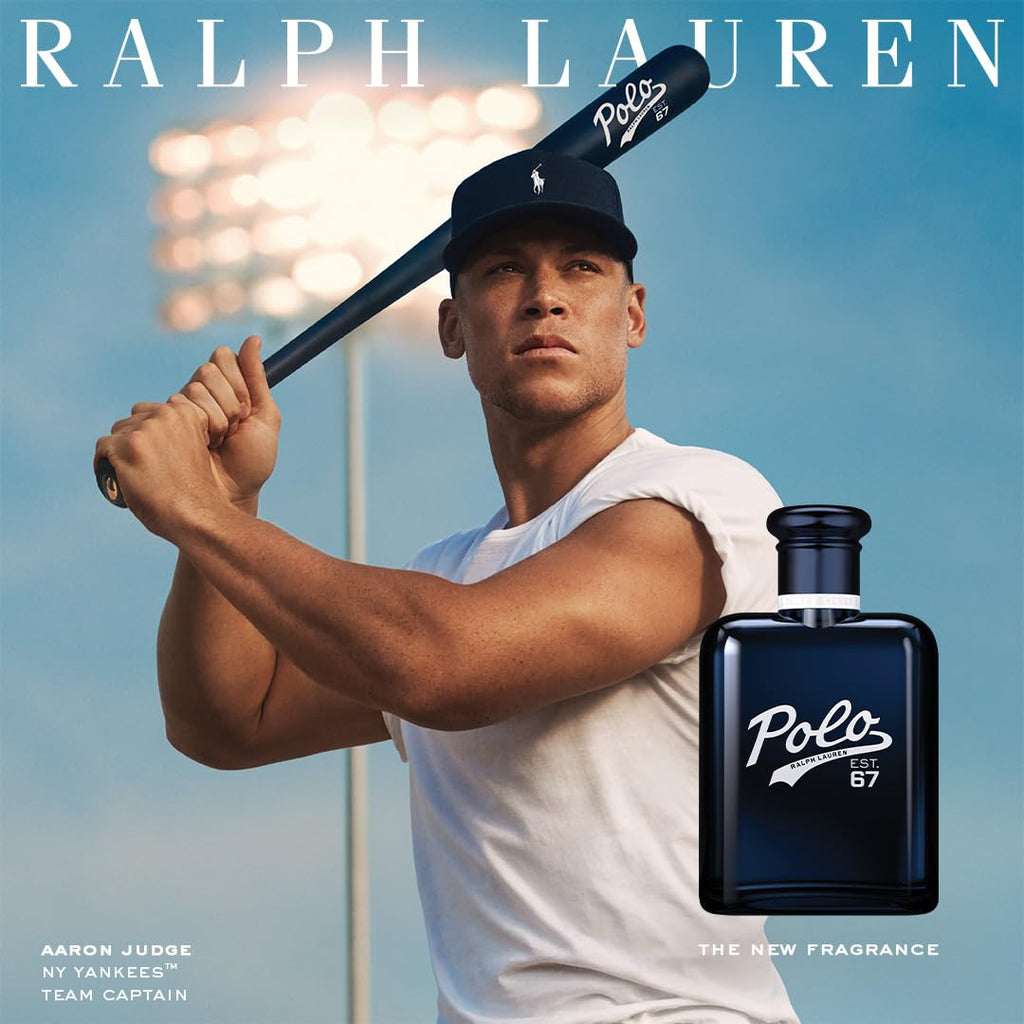 Ralph Lauren - Polo 67 - Eau de Toilette - Men's Cologne Refill Bundle - Woody & Solar Scent - With Sunflower, Bergamot, & Patchouli - Full Size, 2.5 Fl Oz Cologne & 5.1 Fl Oz Refill Bottle