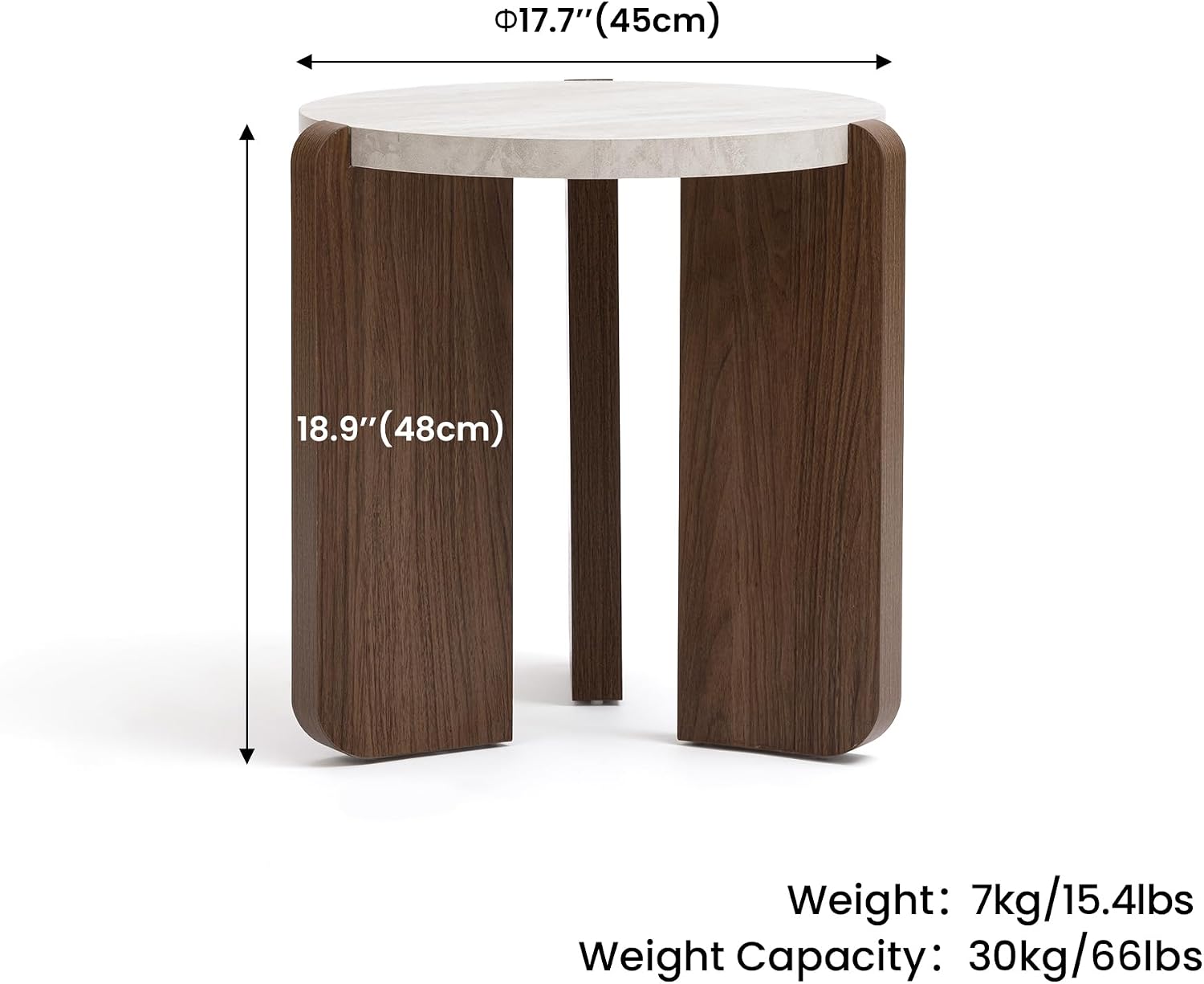 HOMPUS 4-Piece Farmhouse Table Set Includes: 31.5' Coffee Table, Two 17.7' Side Tables & 43.3' Entryway Console Table, Modern Living Room Table Sets for Hallway, Office, Bedroom, Home