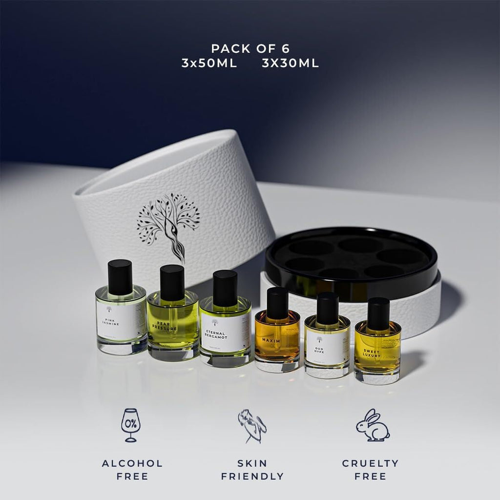 Eternal perfume oils Gift Set 6 Pcs Exquisite Scents Inspired by Iconic Fragrances Long Lasting perfumes for women Alcohol Free perfume for men Unisex Perfume Gift Set travel size womens Perfumes