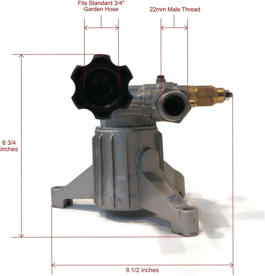 The ROP Shop OEM AR 2600 psi Power Pressure Washer Pump Excell VR2500 / EX2RB2321 Upgrade Kit