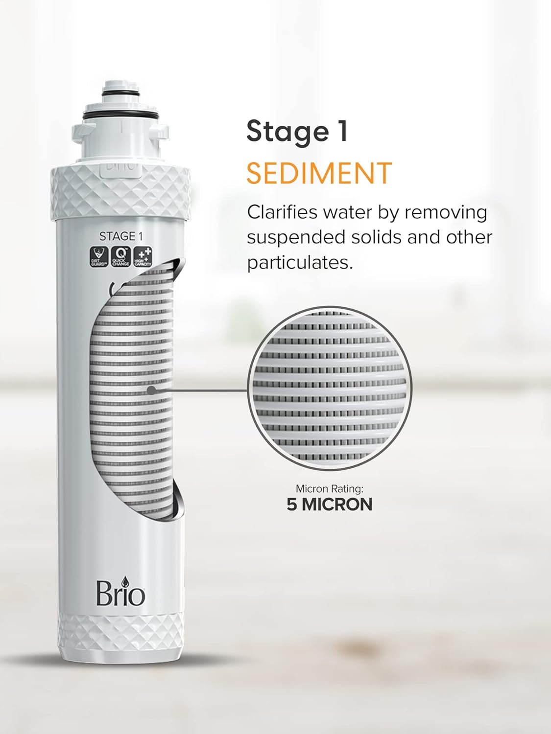 Brio 4-Stage Filter Replacement Kit for Ultrafiltration Water Cooler Dispensers