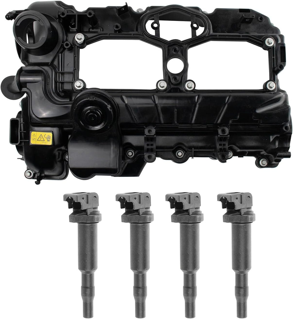 TRQ Ignition Coil Kit 5 Piece Compatible with 2012-2016 BMW 328i 328i xDrive 328i GT xDrive 320i 320i xDrive 528i 528i xDrive 228i 228i xDrive 428i 428i xDrive X1 X3 Z4