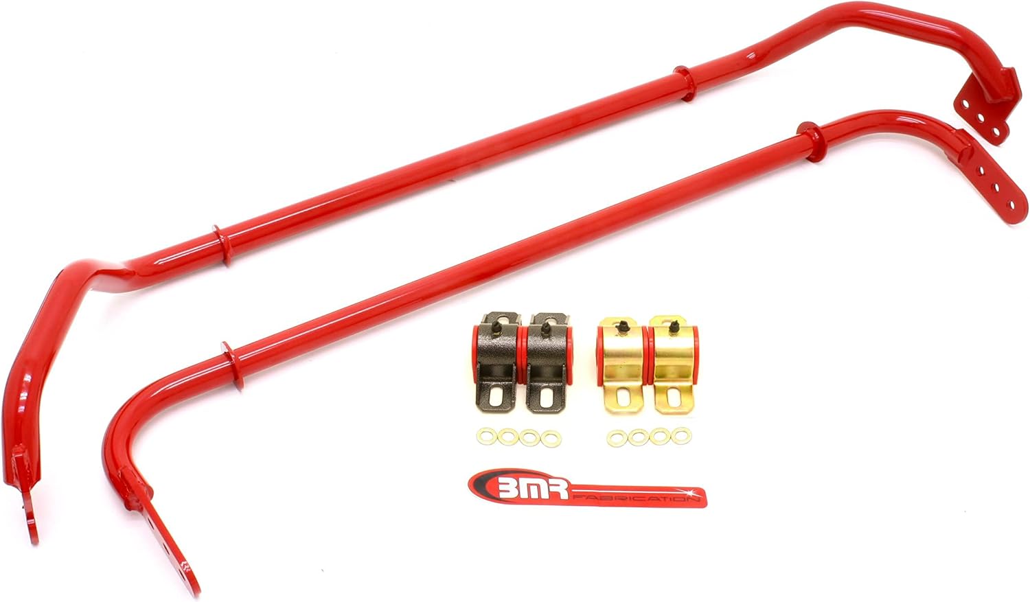BMR Suspension SB030R Sway bar kit with bushings, front (SB016R) and rear (SB017R) Red 2008-2009 5th Gen Camaro