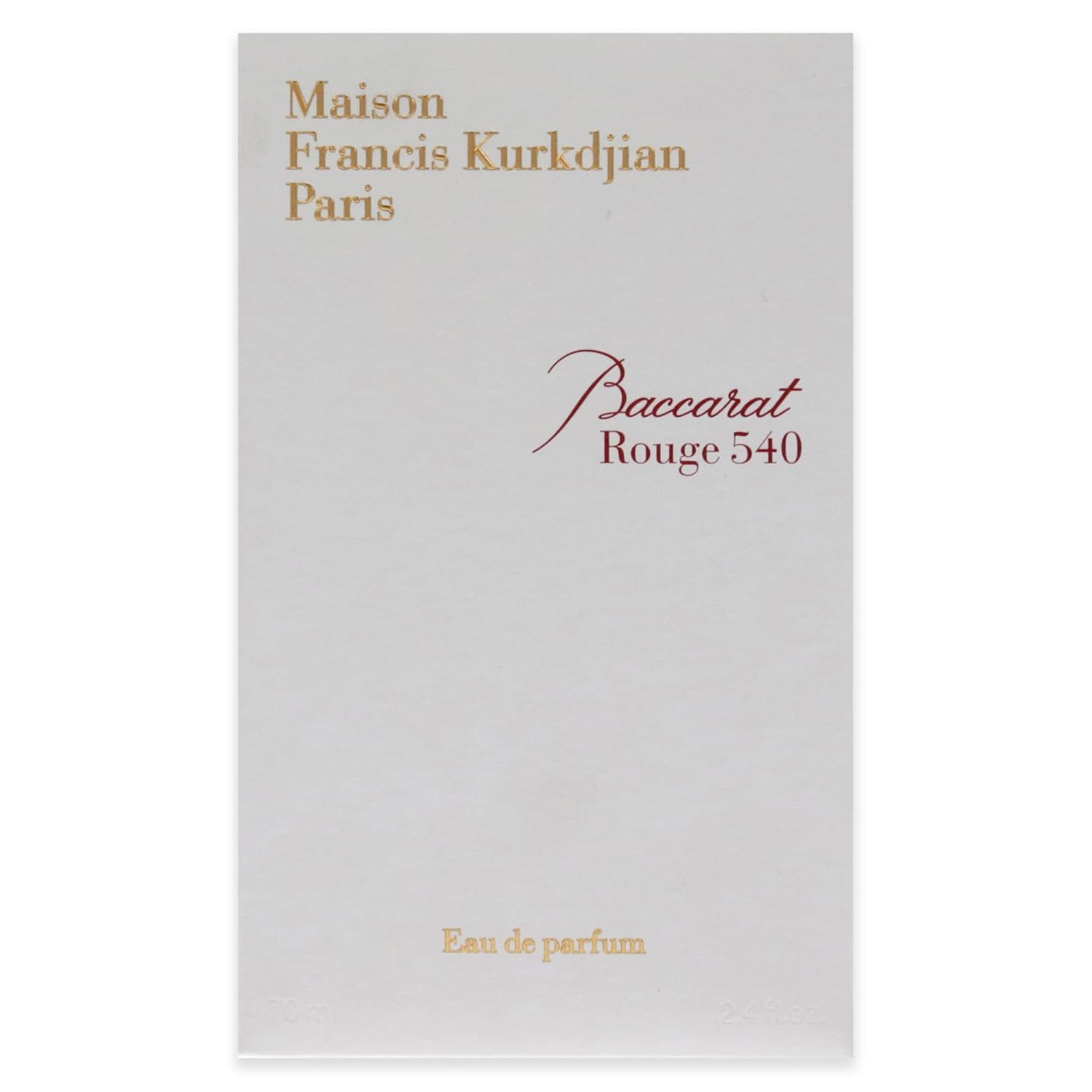 Maison Francis Kurkdjian Baccarat Rouge 540 Eau De Parfum Spray, 2.3 Fl Oz