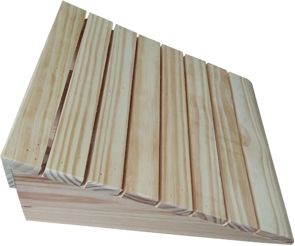 Wooden Wheelchair Ramp Threshold Ramp 2' 3' 4' 5' 6' Rise, Kerb/Curb Ramps for Doorway Entry, Anti-Slip Surface, Lightweight and Portable (Size : 38.8x35x15cm/15.2x13.8x6in)