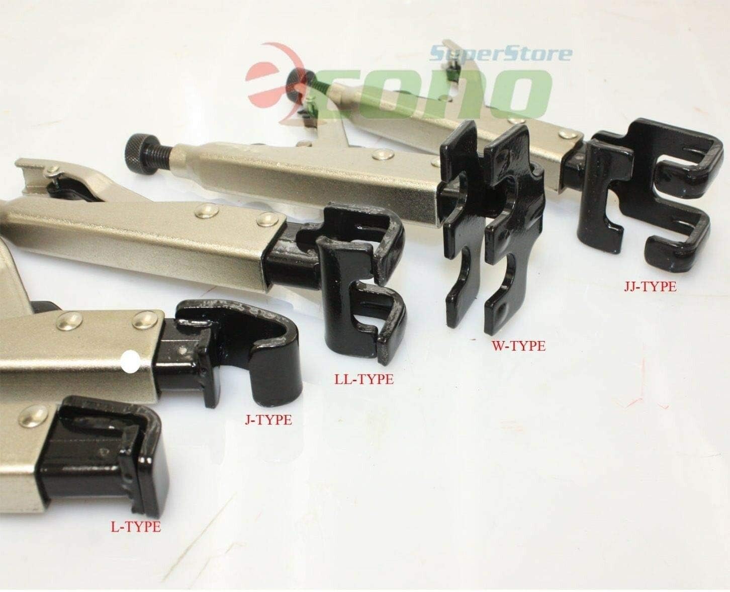 LOT OF 2 5Pc Axial Locking Clamp Auto Fen Welding Grip Pliers Types W L J LL JJ