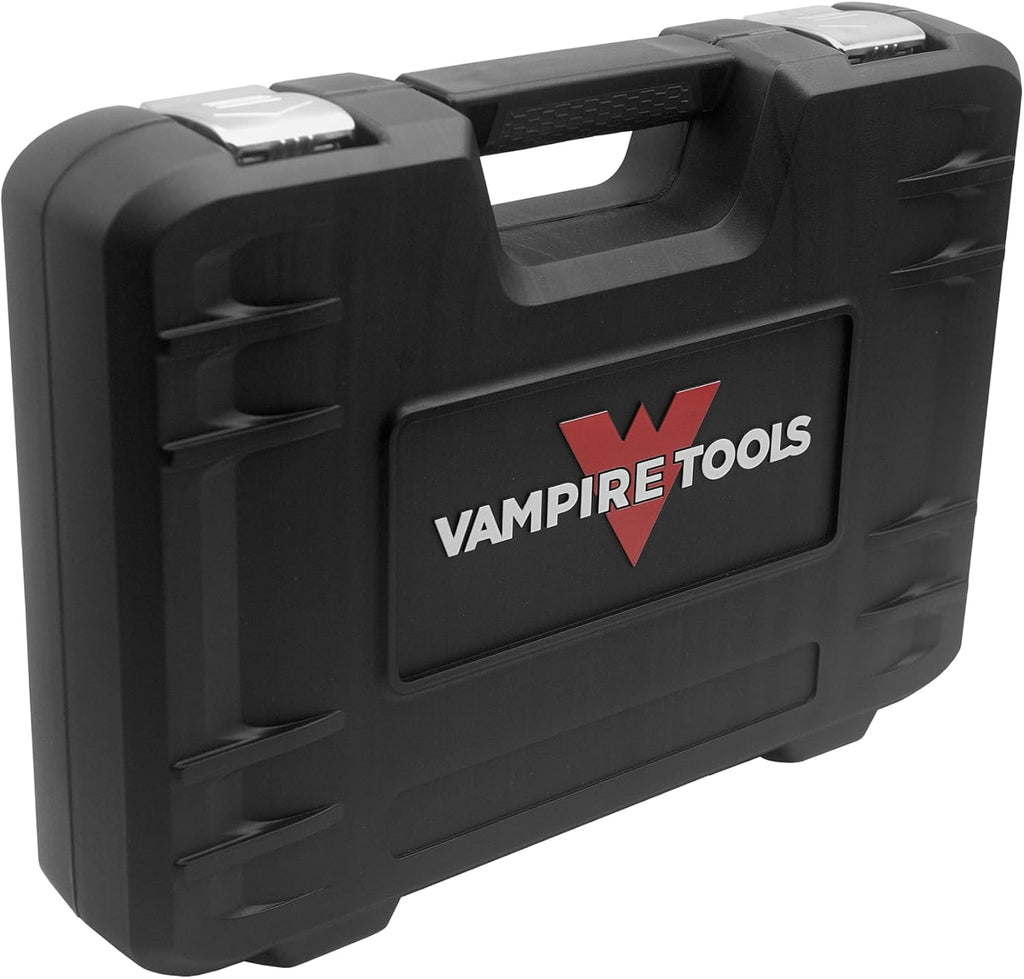 VAMPLIERS 10-PC Stripped Screw Extractor Tool Set with Toolbox Storage Case: 8x Made in Japan Screw Removal Pliers, 1x Vise-Grip Locking Plier & 1x Recessed Screw Extractor.
