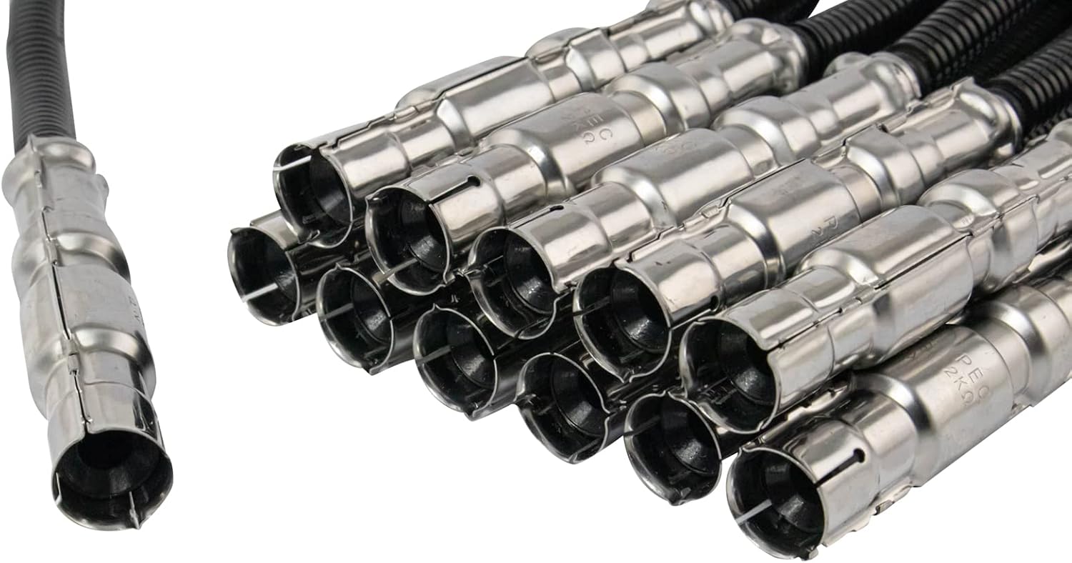 TRQ Spark Plug Kit 12 Piece Iridium Spark Plugs Compatible with 2005-2006 Chrysler Crossfire 2005 Mercedes-Benz E320