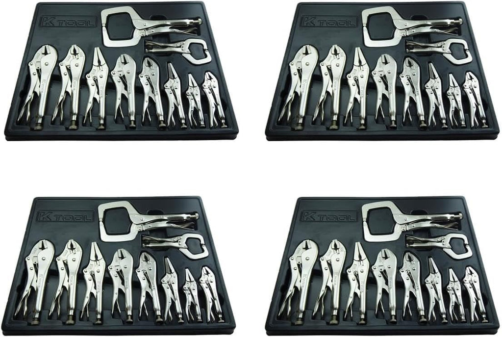K Tool International Pliers Set 10 pc Locking 4-Pack
