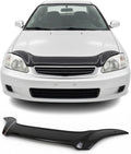 Hood Deflector Guard fits Honda Civic 1995-2000, Bugflector Bug & Bonnet Shields, Black ABS Hood Protector, Protects from Particles & Bug, All Weather Durable Car Exterior Accessories