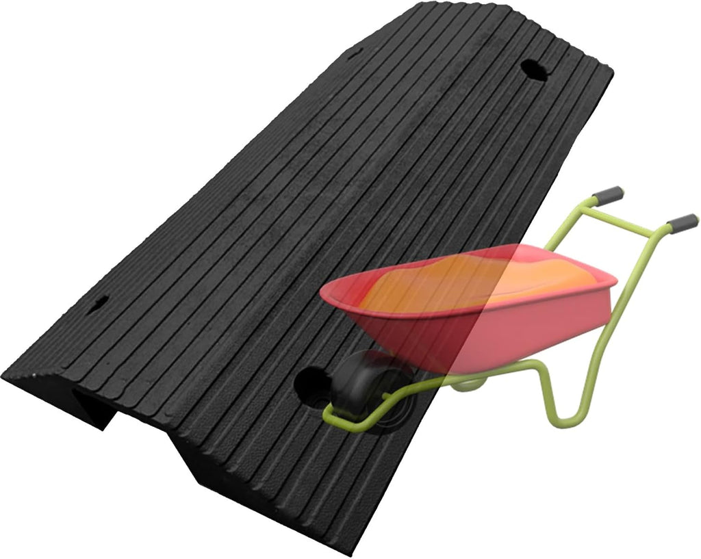 Threshold ramps for doorways, 3' 4' Rise Bridge Ramp Wheelchair Ramp for Home Steps/Driveway/Scooter (4' Rise/80x45x10cm)