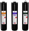 American Filter Company® Brand Model # AFC-KN-OPG-3PK Water Filters, Compatible with Kinetico® K5 systems, Cartridge (Part # 9461A, 9306B & 12752A) Orange/Purple/Green - 6 Month Pack