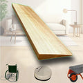 Wood Wheelchair Ramp, Doorway Threshold Ramp for Walkers Robot,Home Bike(Wood,70x15x3 cm(27.5'x6'x1.2'))