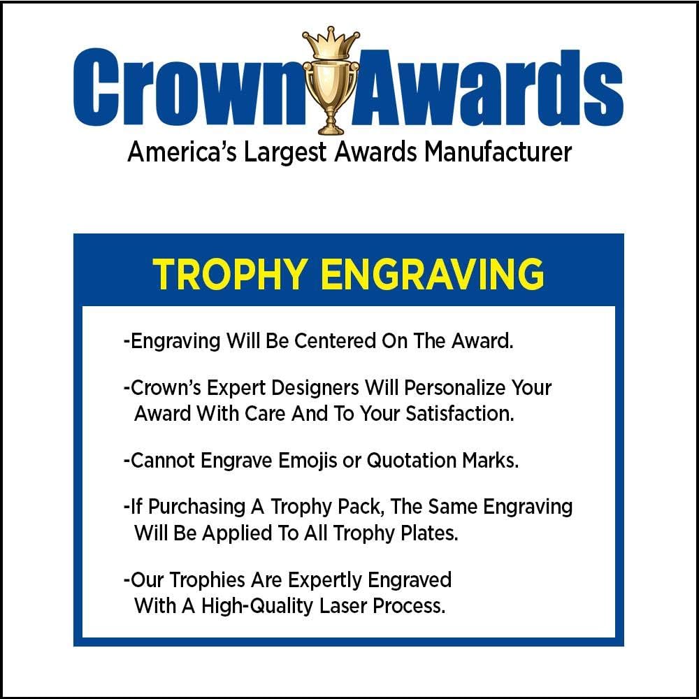 Crown Awards Ballet Trophies - Gold - Ballet Dance Trophy Award - Custom Engraving On White Marble Base