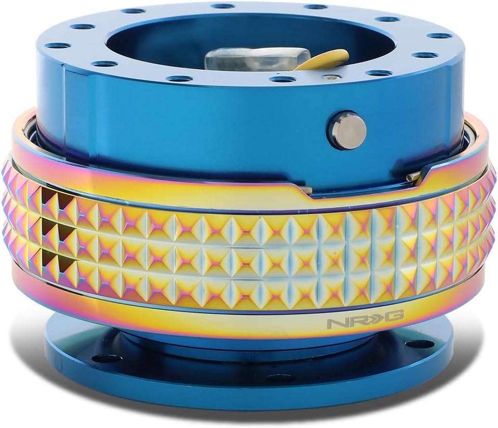 NRG Innovations SRK-210BL/MC Quick Release Kit (Blue Body / Neochrome Pyramid Ring)