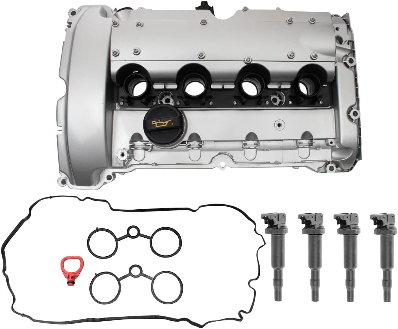 TRQ Ignition Coil Kit 5 Piece Compatible with 2007 Mini Cooper