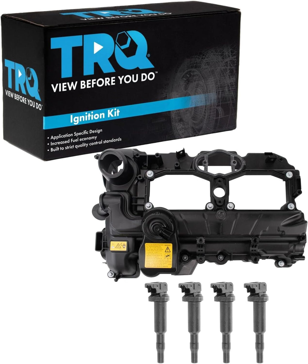 TRQ Ignition Coil Kit 4 Piece Compatible with 2012 BMW 328i 2015-2016 328i GT xDrive 2014-2016 428i
