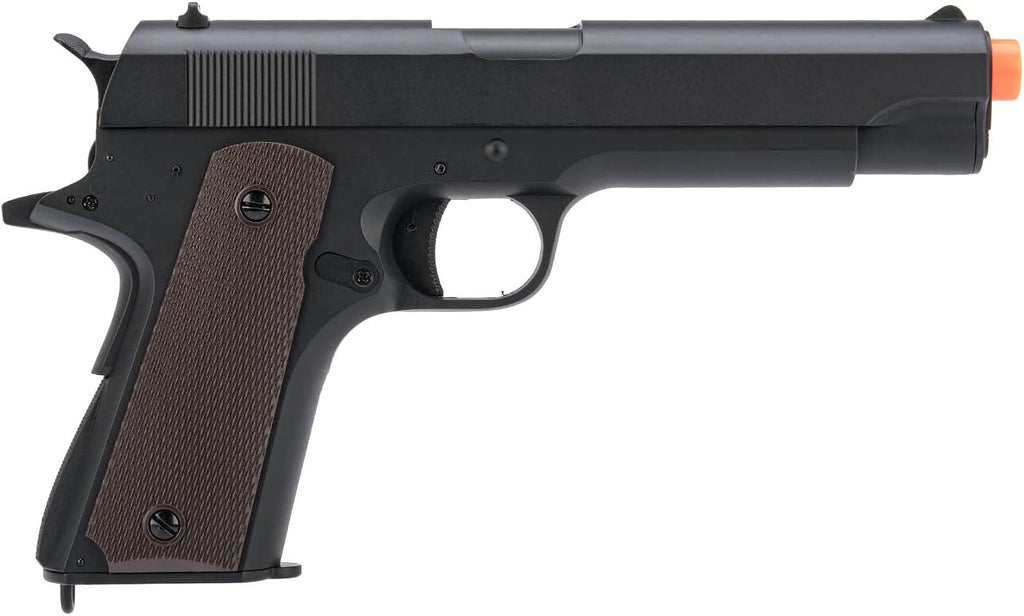 Evike Airsoft - CYMA AEP Full Auto Select Fire Airsoft 1911 Airsoft AEP Airsoft Pistol w/Metal Gearbox & MOSFET (Color: Black)
