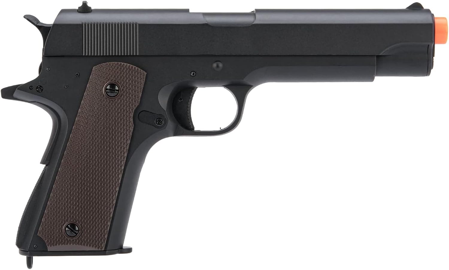 Evike Airsoft - CYMA AEP Full Auto Select Fire Airsoft 1911 Airsoft AEP Airsoft Pistol w/Metal Gearbox & MOSFET (Color: Black)