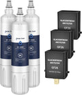 GLACIER FRESH Replacement for 4204490 Water Filter and 7007067 Air Purification Cartridge Combo Pack, Compatible with Sub-Zero 4204490, 4290510 Water Filter, 7042798/7007067 Air Filter(3+3)