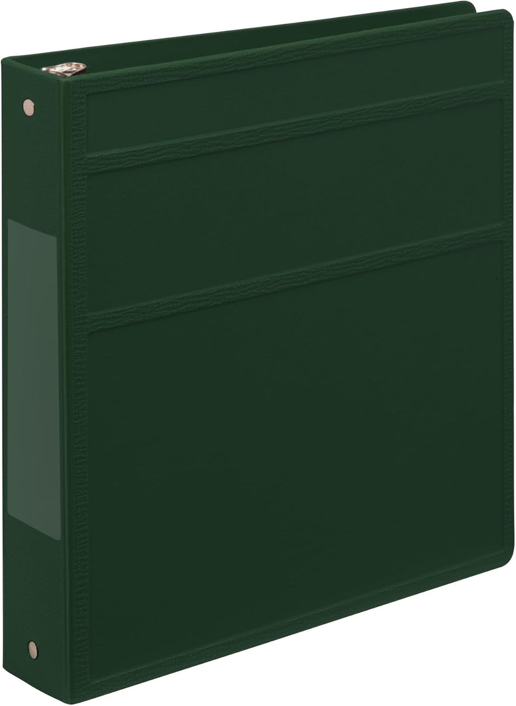 Carstens 1.5-Inch Heavy Duty 3-Ring Binder - Side Opening, Forest Green, Durable Plastic, No-Gap Rings, Waterproof Cover No Pockets, Holds 250 Letter Sheets, BPA-Free, Made in USA (2041-3R) Case of 20