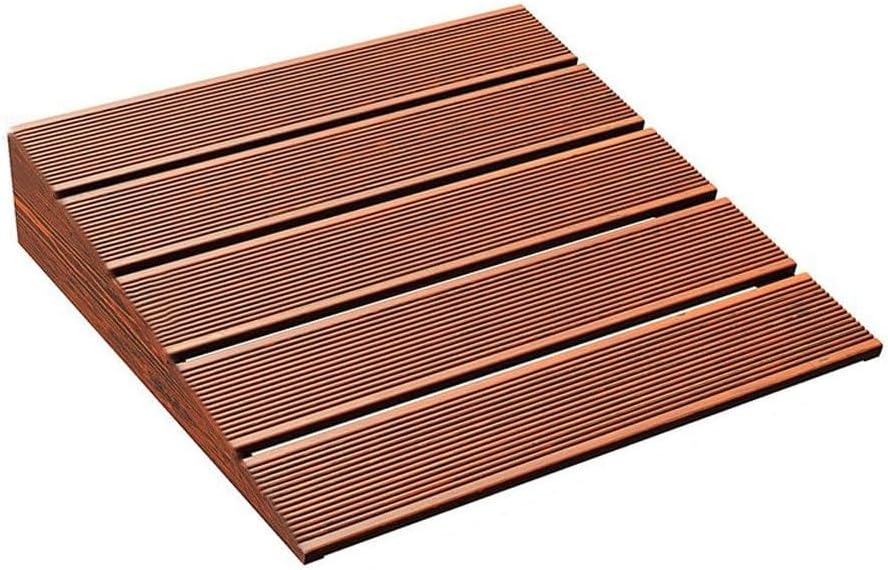 Wooden Threshold Ramp for Doorways and Outdoor Steps, Portable Step Ramp for Wheelchair, Scooter, Pets and Garden Use, Non-Slip Accessibility Ramp(50cm-19.7in)
