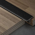 Doorway Uneven Floor Transition Strip, T Molding Floor Transition Strip, Wood to Tile Door Edge Trim Black, 2.2cm Wide Doorways Thresholds Self Adhesive, Home Office School Shop ( Size : Length 150cm/